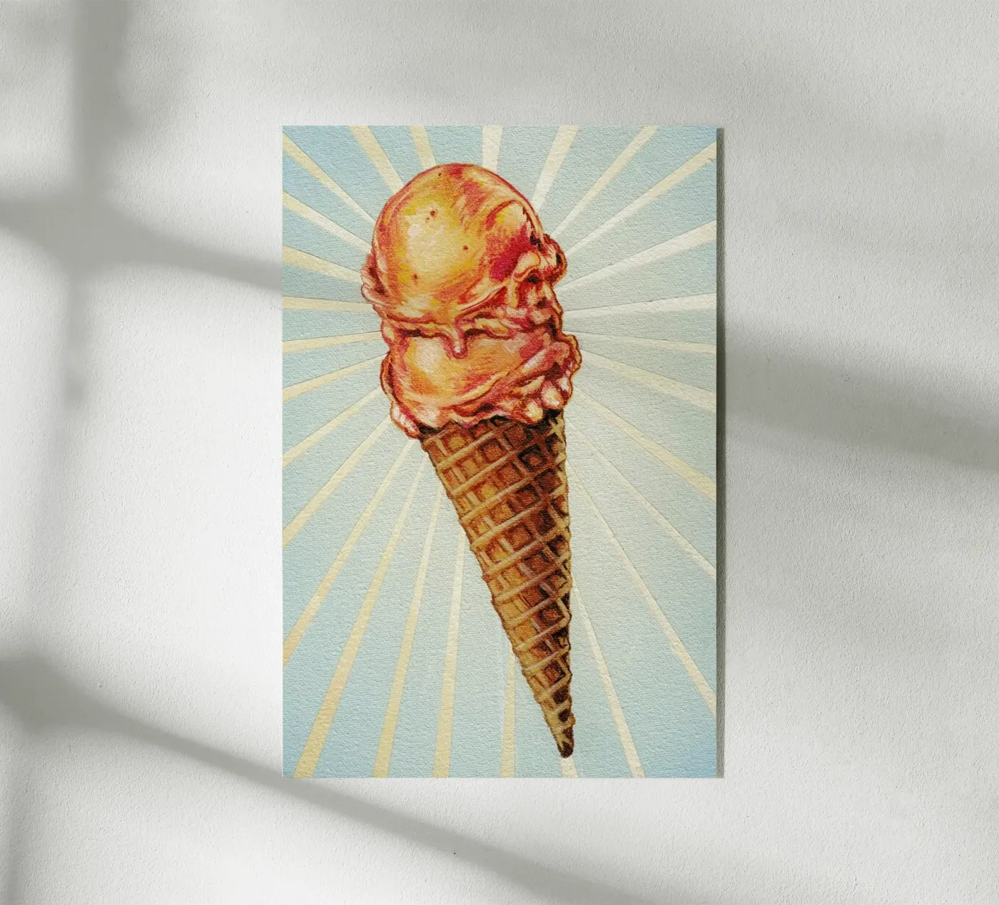 Strawberry Double Scoop plexiglass da Kelly Gilleran