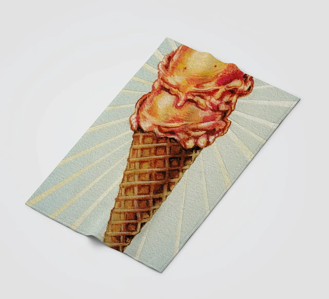 Strawberry Double Scoop coperta in pile da Kelly Gilleran