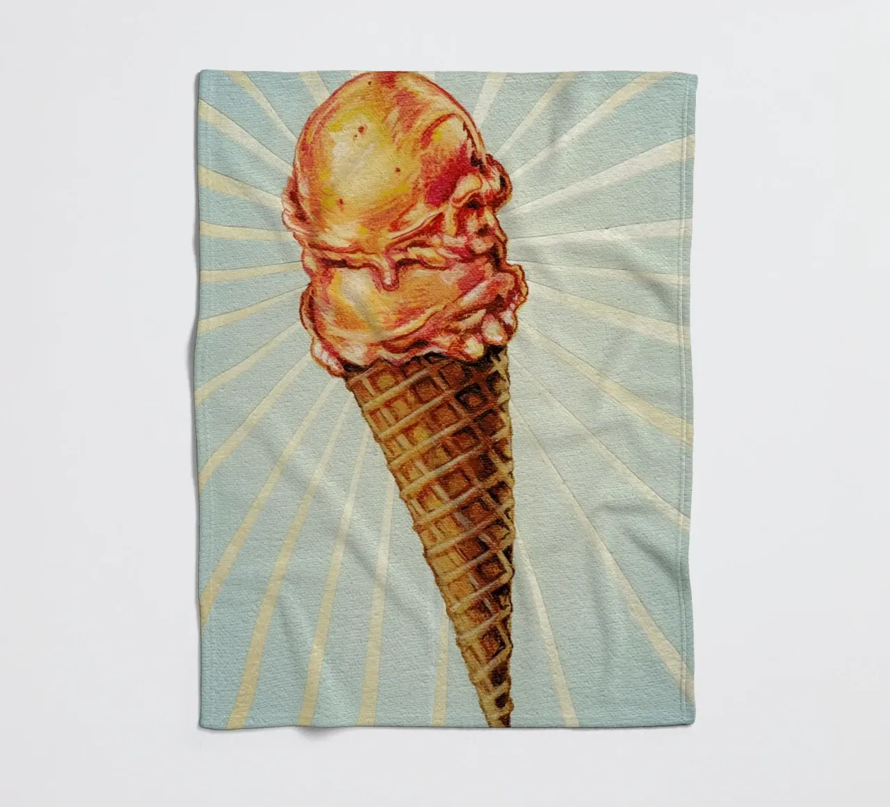 Strawberry Double Scoop coperta in pile da Kelly Gilleran