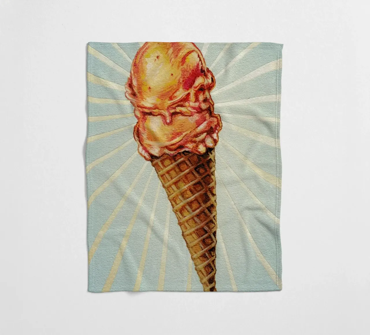 Strawberry Double Scoop coperta in pile da Kelly Gilleran