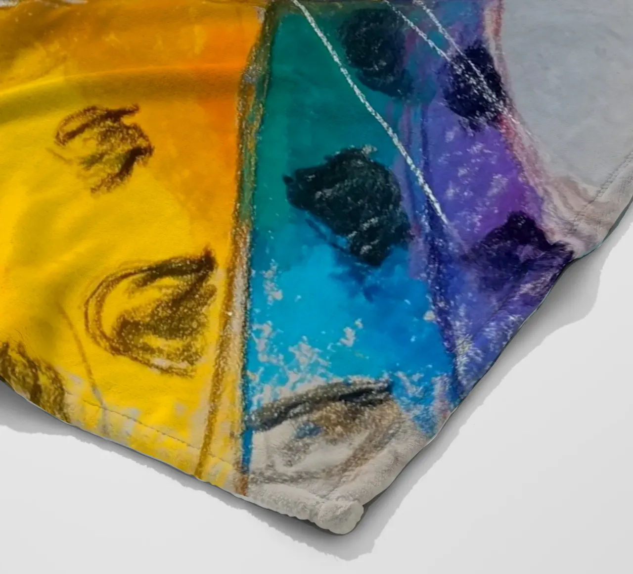 Papavero stile ghepardo coperta in pile da Carinaprint