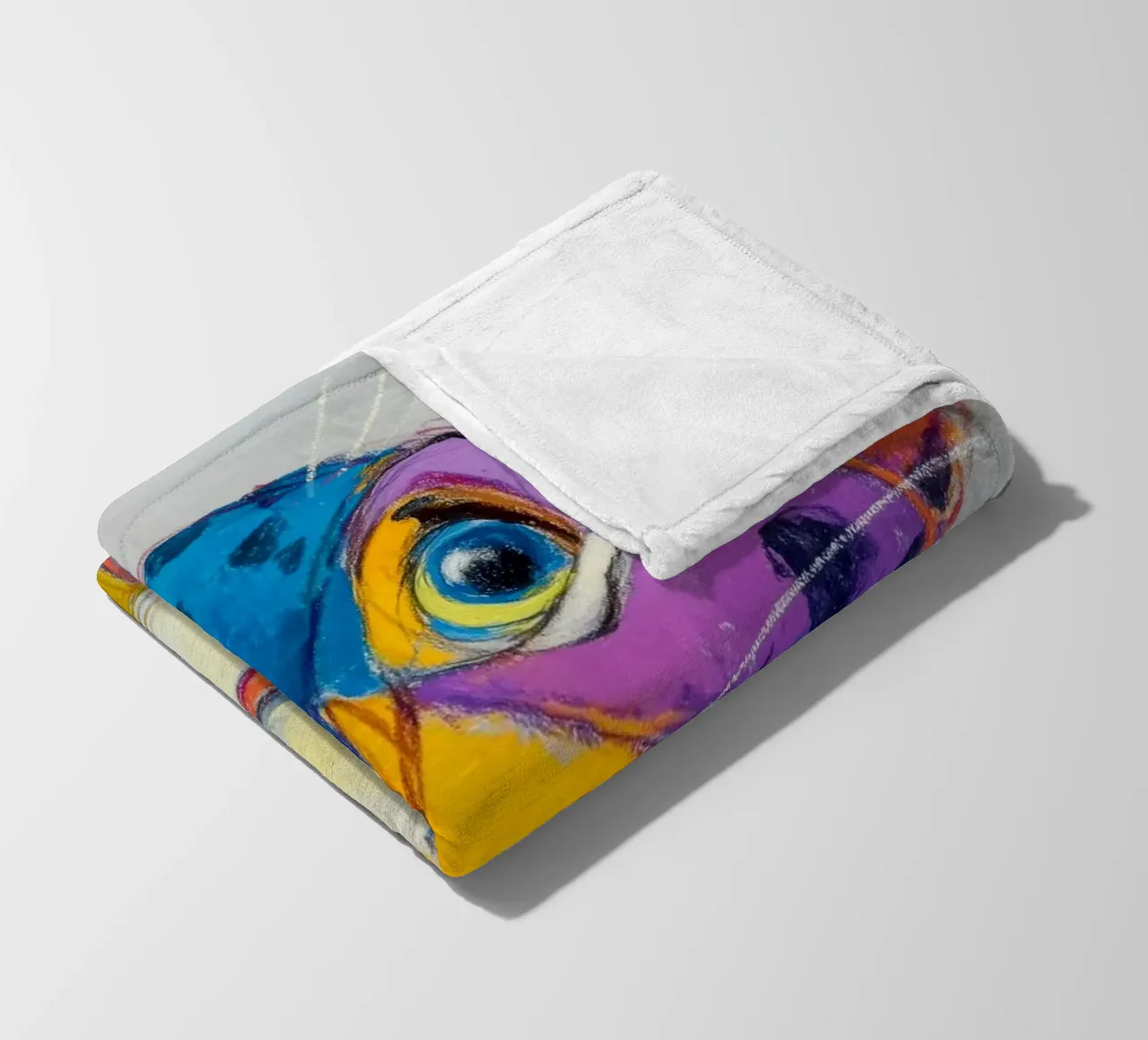 Papavero stile ghepardo coperta in pile da Carinaprint