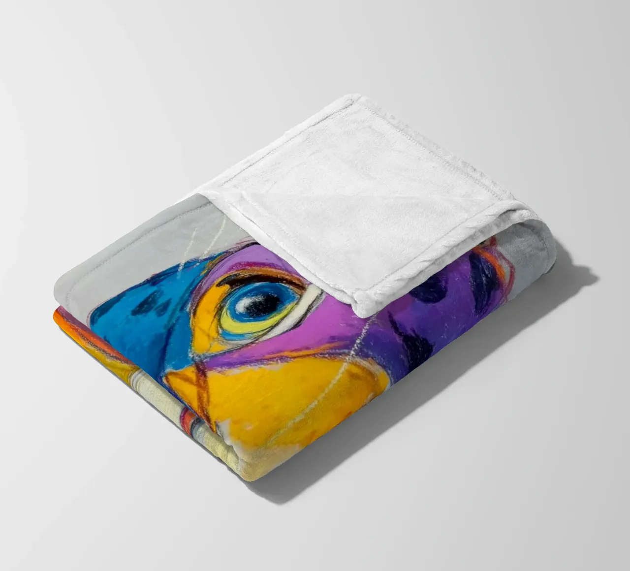 Papavero stile ghepardo coperta in pile da Carinaprint