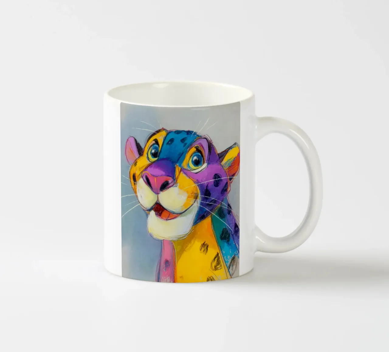 Papavero stile ghepardo tazza in ceramica da Carinaprint