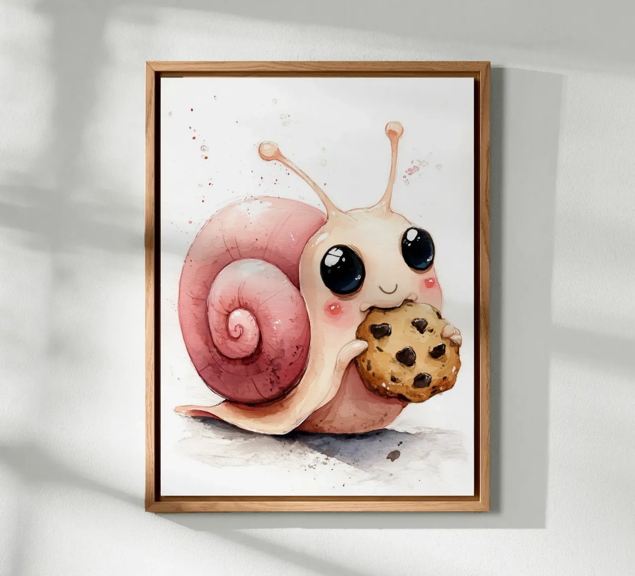 Simpatico poster a forma di lumaca per la cameretta di un bambino alluminio dibond da Kid’s Dream