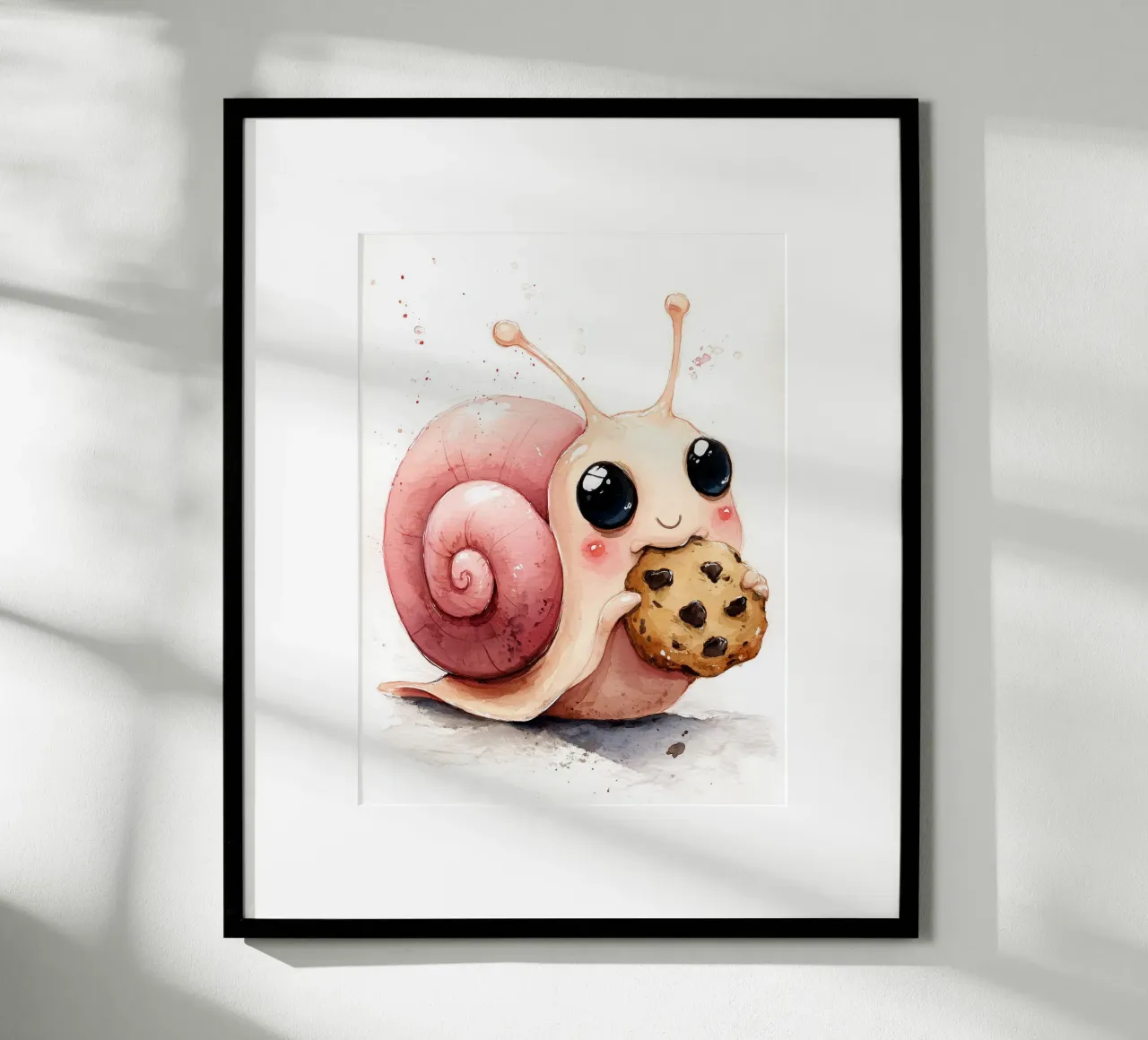 Simpatico poster a forma di lumaca per la cameretta di un bambino carta hahnemühle da Kid’s Dream