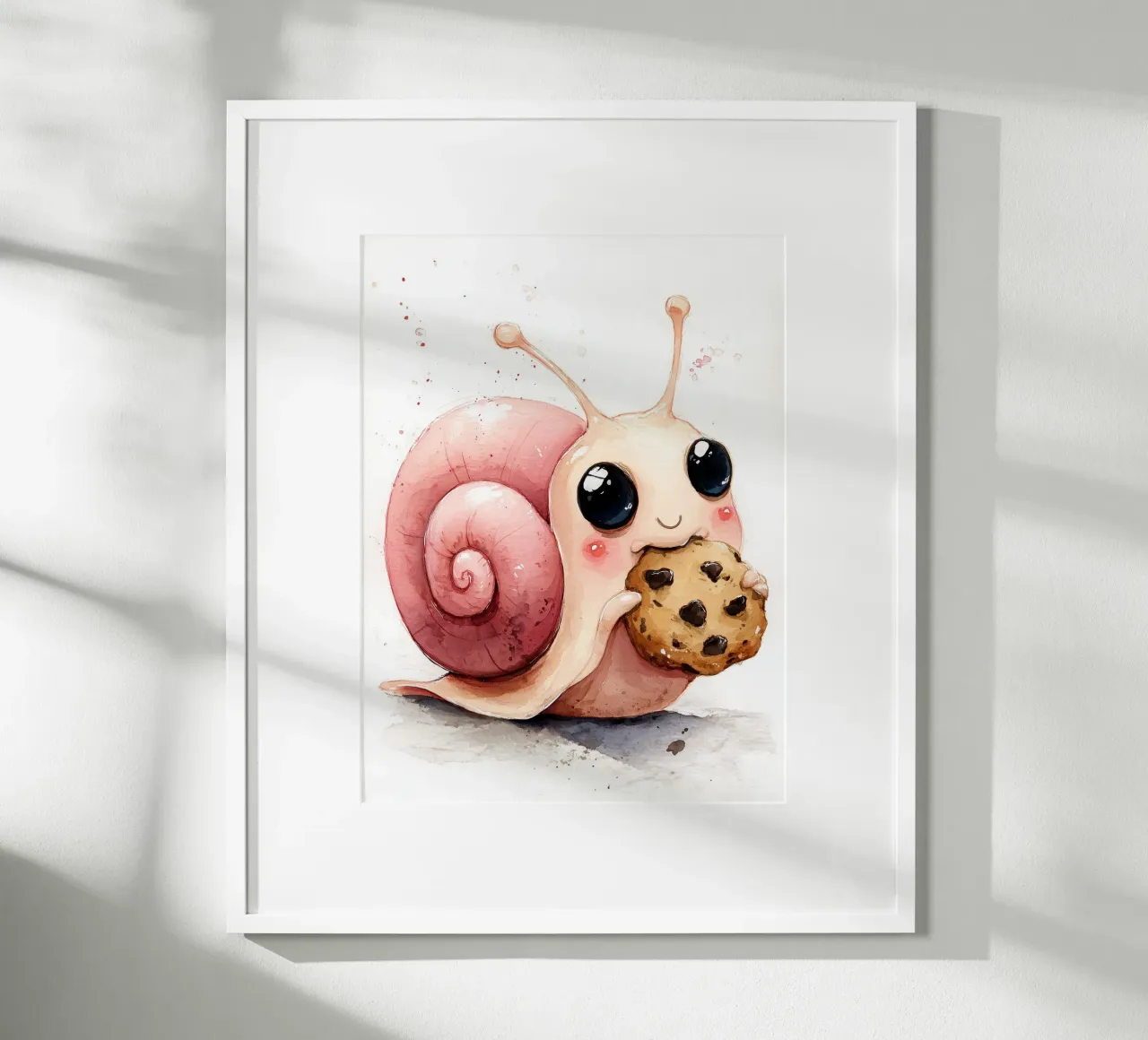 Simpatico poster a forma di lumaca per la cameretta di un bambino carta hahnemühle da Kid’s Dream