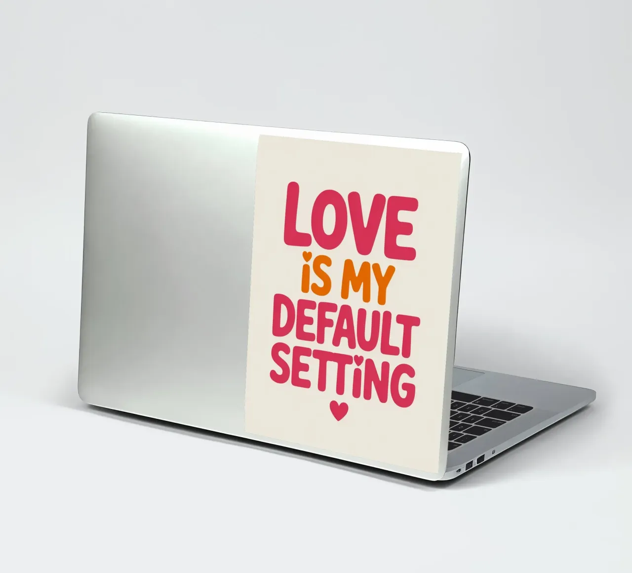 Poster "Love Is My Default Setting" (L'amore è la mia impostazione predefinita) - Tipografia retrò positiva adesivo da logic