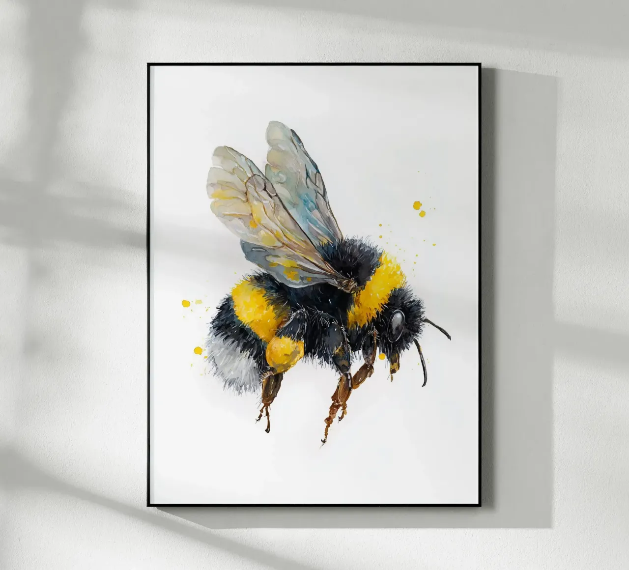 Poster di api ad acquerello per la cameretta dei bambini plexiglass da Kid’s Dream