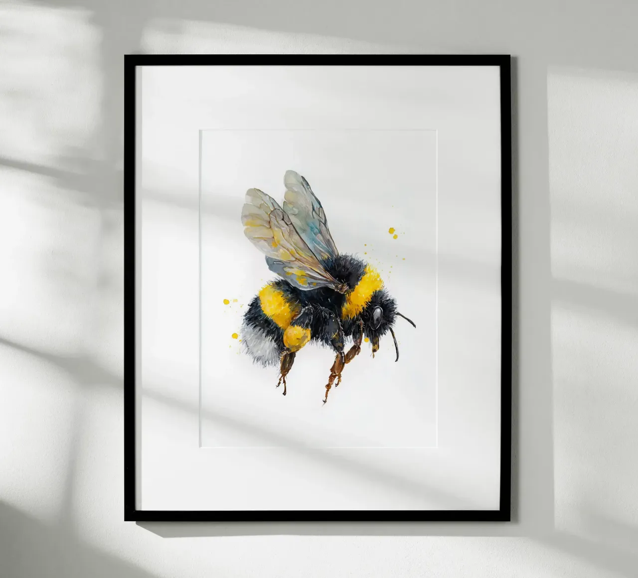 Poster di api ad acquerello per la cameretta dei bambini carta hahnemühle da Kid’s Dream