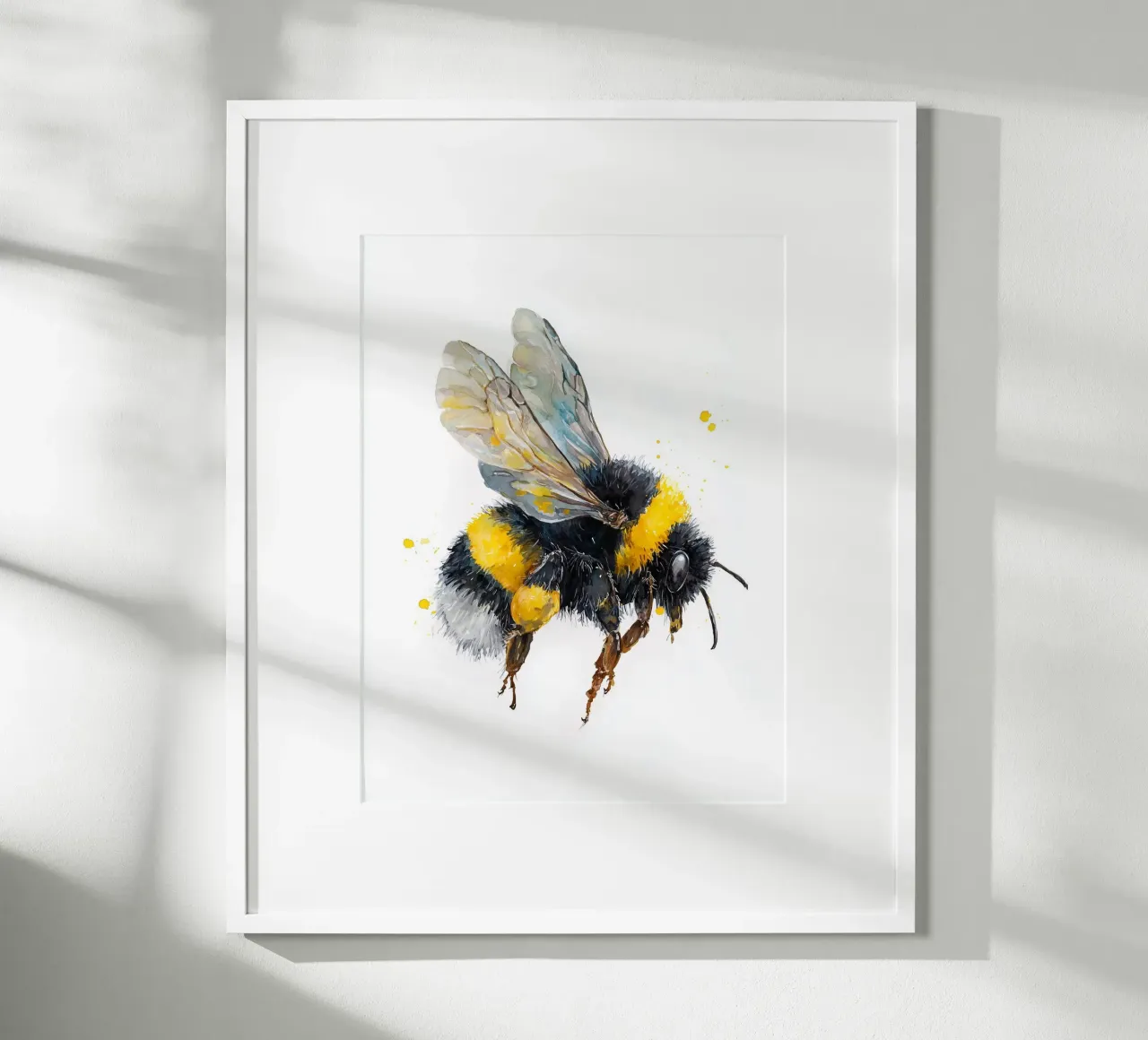 Poster di api ad acquerello per la cameretta dei bambini carta hahnemühle da Kid’s Dream