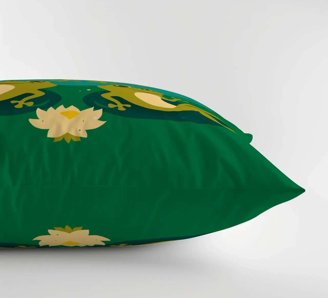 King Froggo and Waterlilies cuscino da klossisch