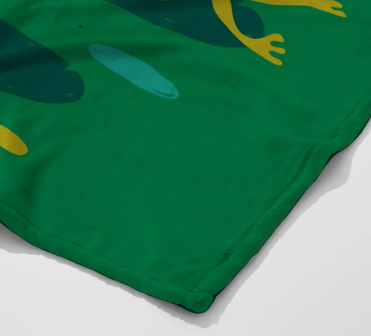 King Froggo and Waterlilies fleece blanket by klossisch