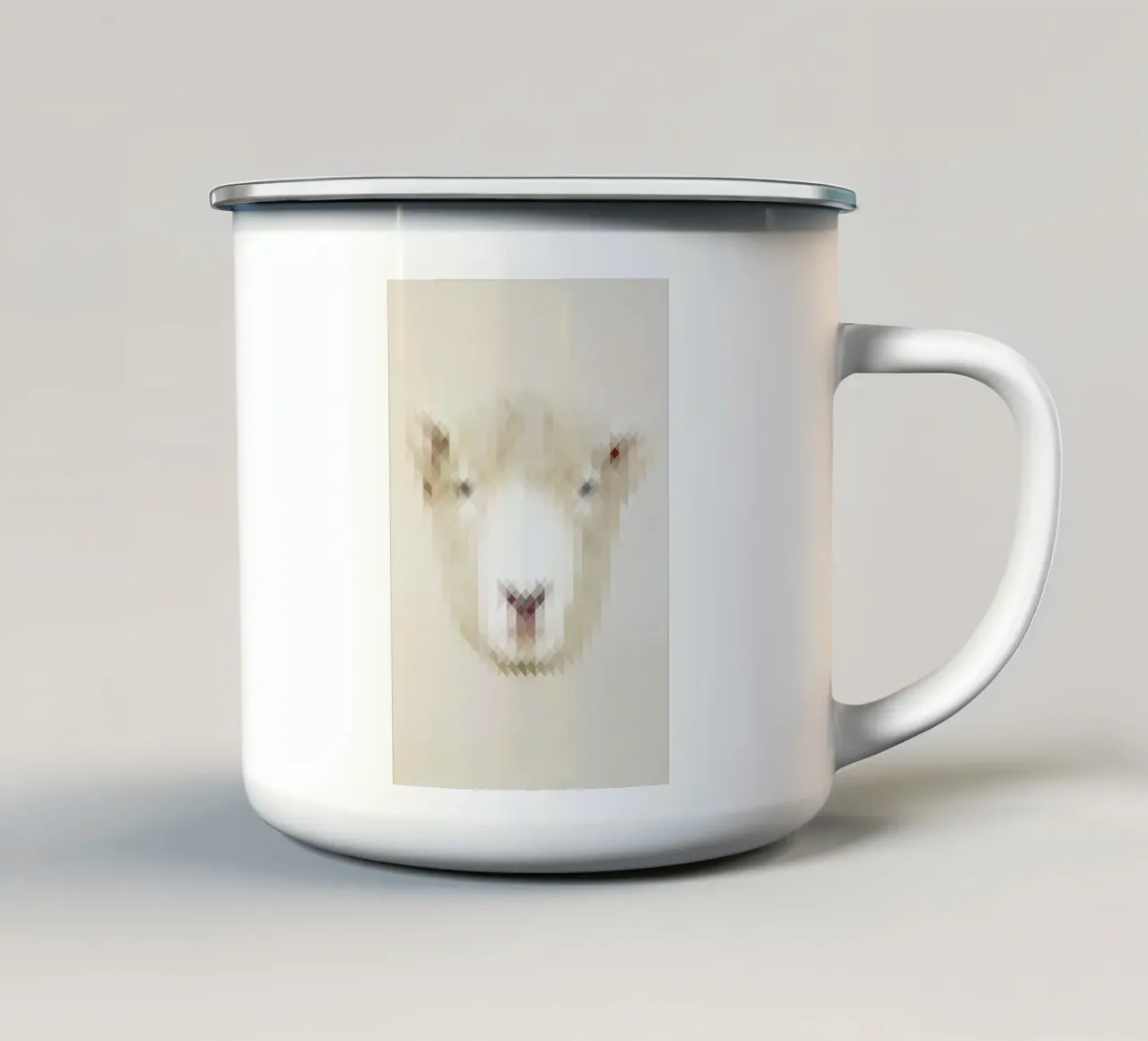 Sheep tazza in smalto da Nur Mut