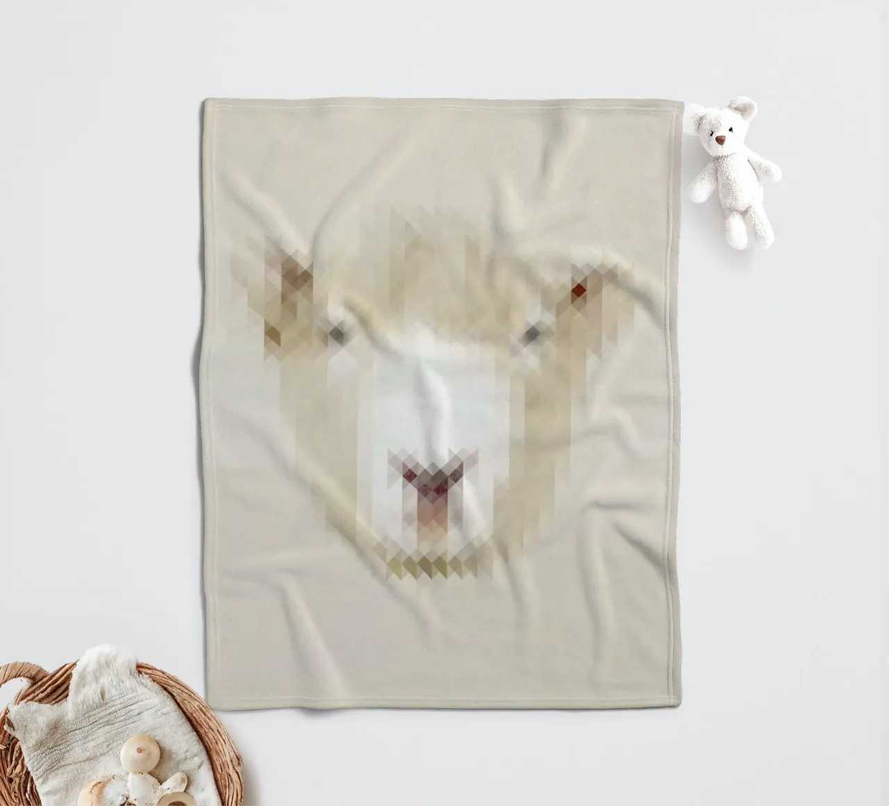 Sheep coperta in pile da Nur Mut