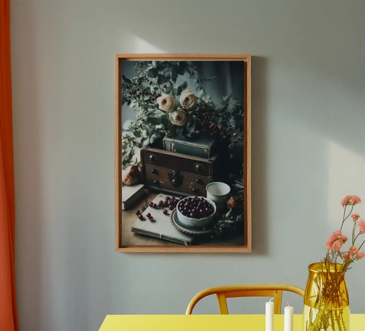 Nostalgic Still Life No 5 tela con Cornice a cassetta da treechild