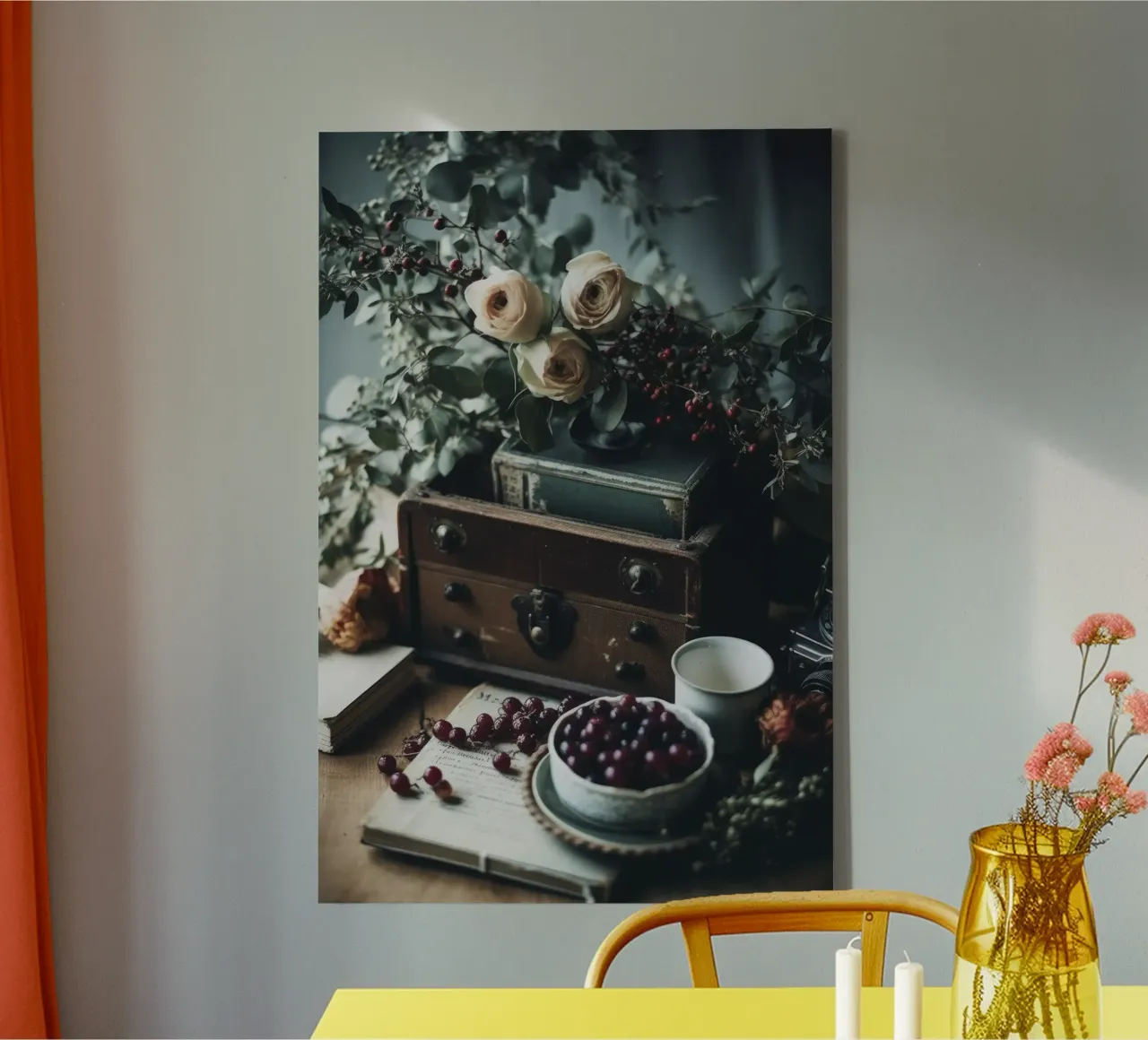 Nostalgic Still Life No 5 tela con Cornice a cassetta da treechild