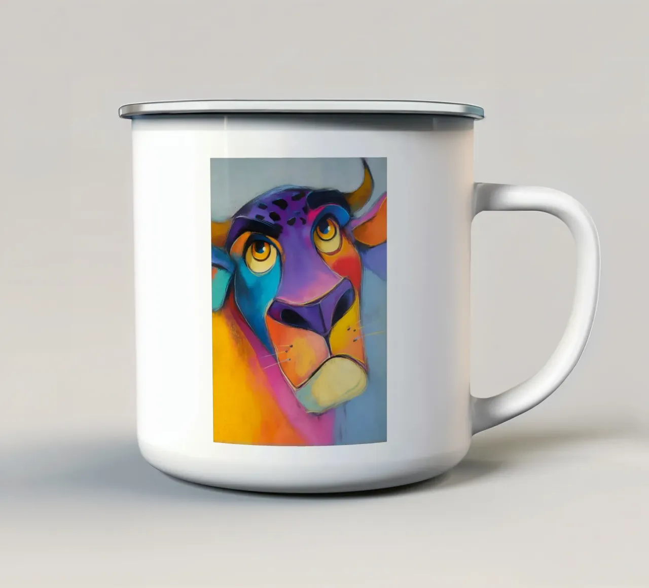 Lo stile del papavero toro tazza in smalto da Carinaprint