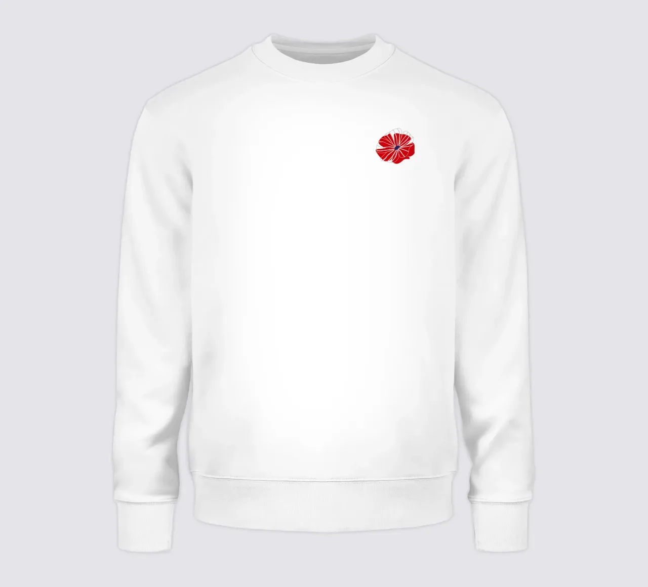 Poder de las flores rojas sudadera de Schuhmann Design