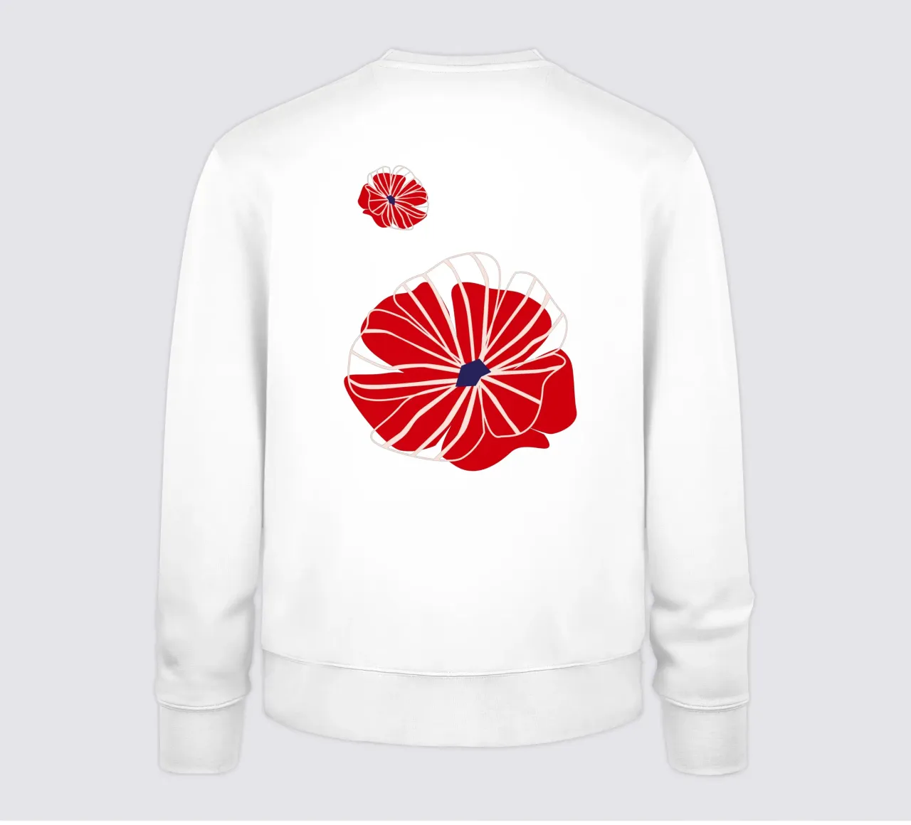 Poder de las flores rojas sudadera de Schuhmann Design