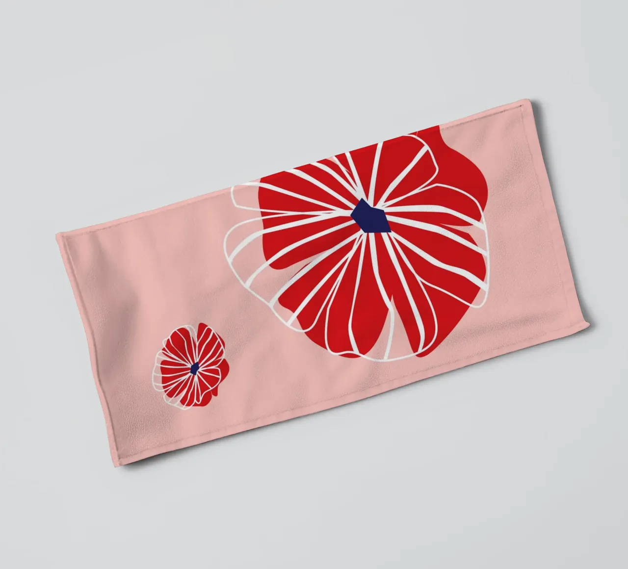Poder de las flores rojas toalla de baño de Schuhmann Design