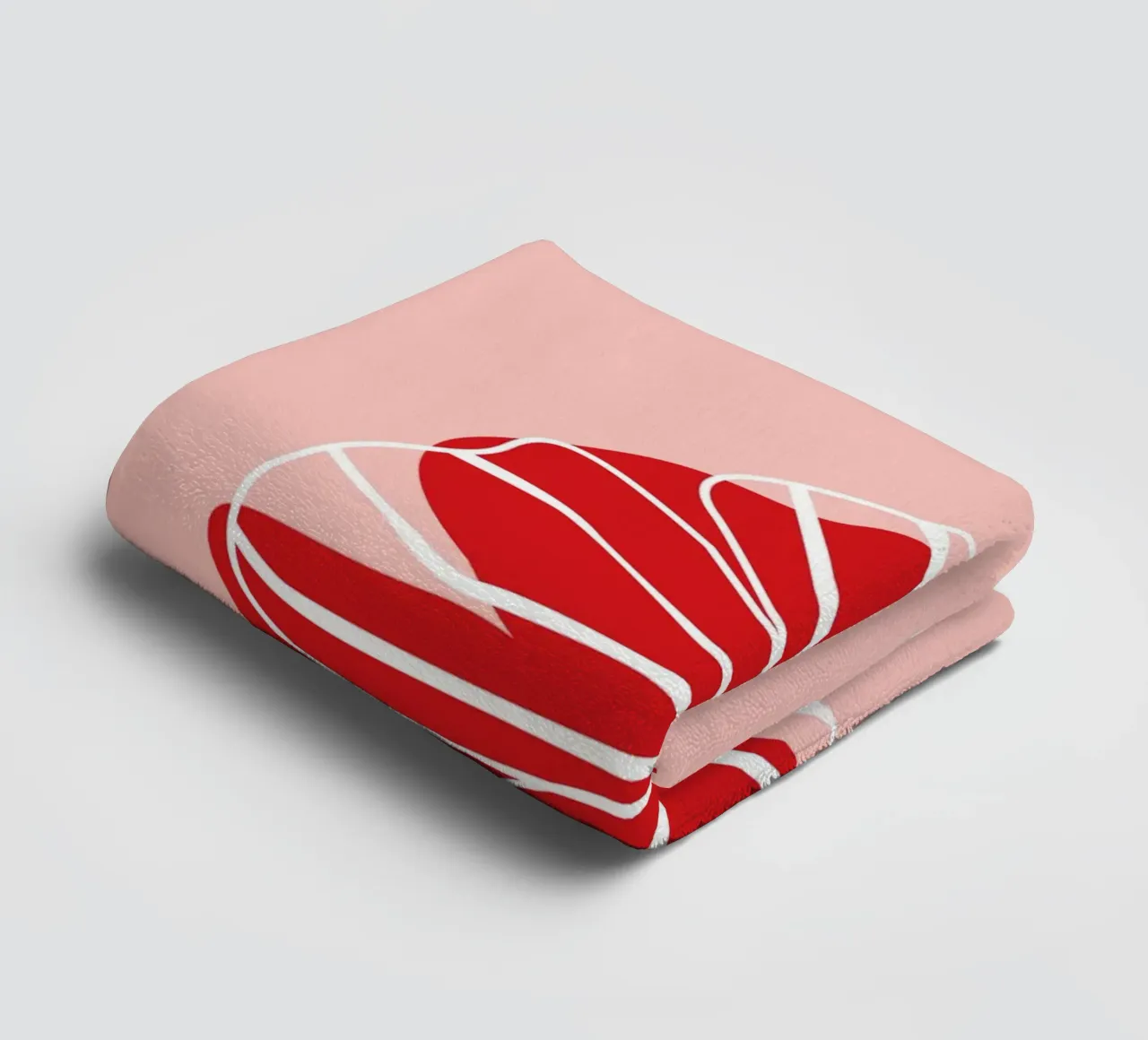 Poder de las flores rojas toalla de baño de Schuhmann Design
