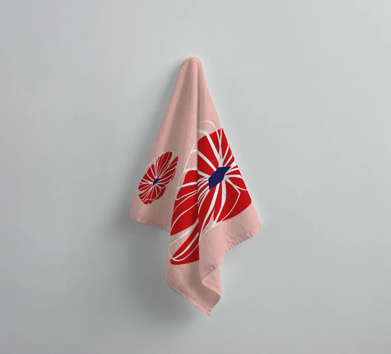 Poder de las flores rojas toalla de baño de Schuhmann Design