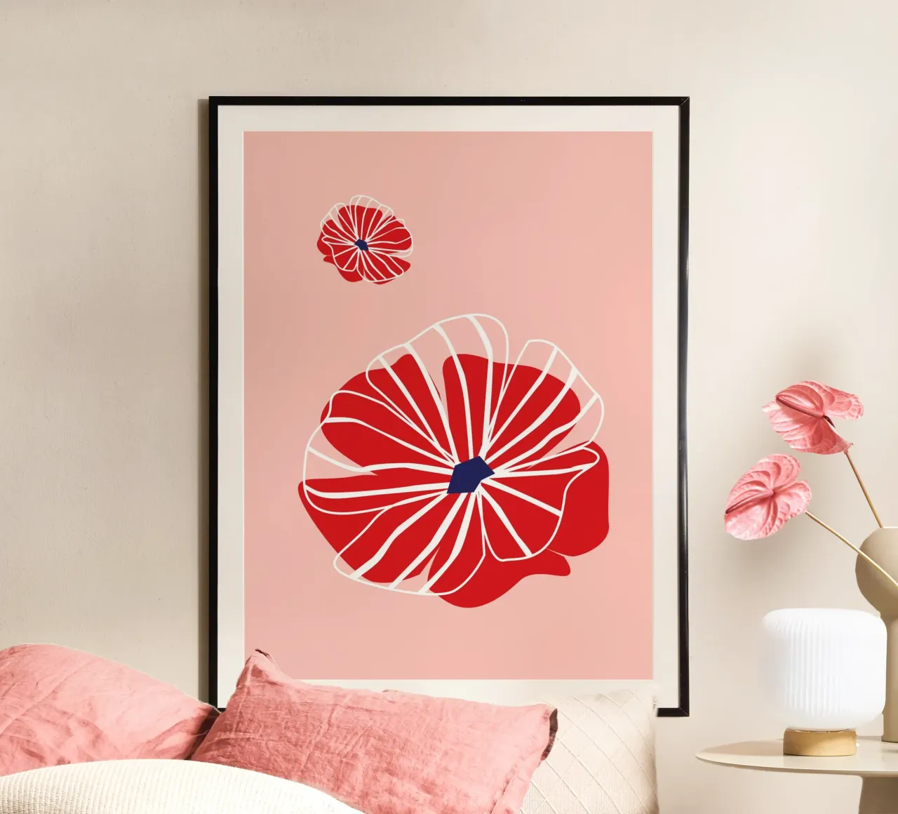 Poder de las flores rojas hahnemühle de Schuhmann Design