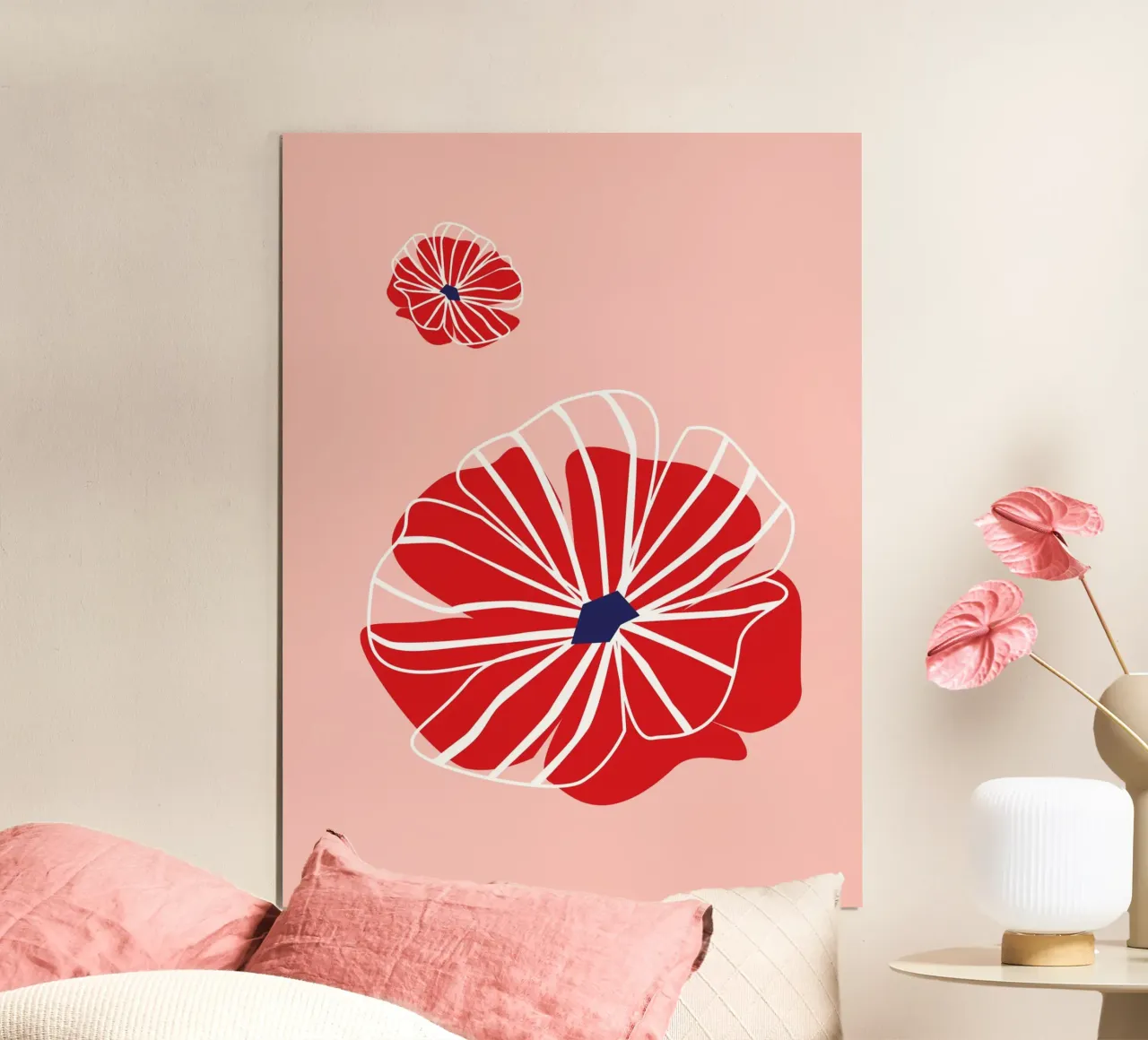 Poder de las flores rojas hahnemühle de Schuhmann Design