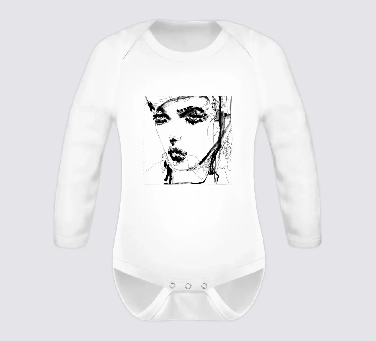 mould long-sleeve baby romper by k i m