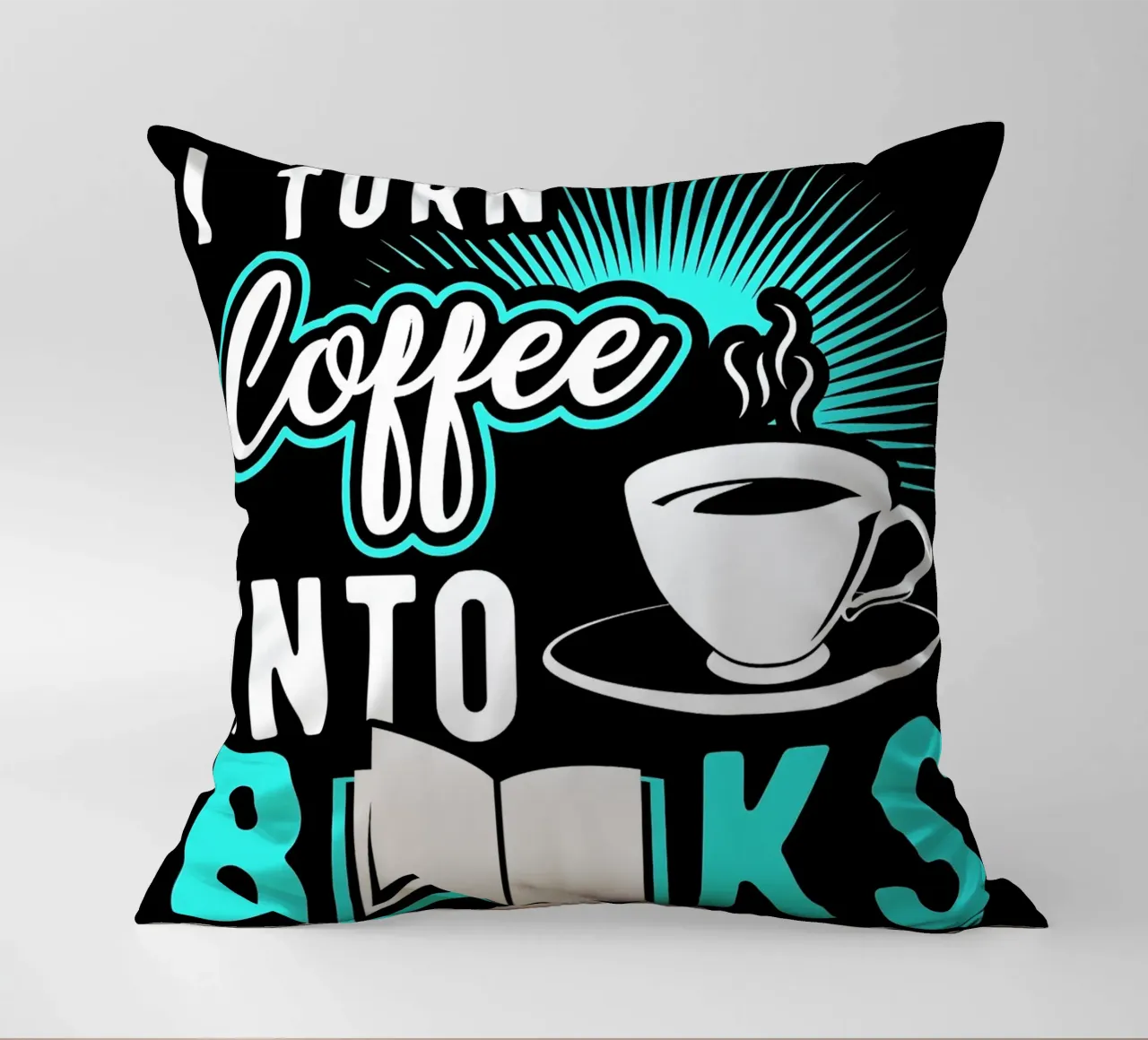 Caffè e libri cuscino da Barbara Wright