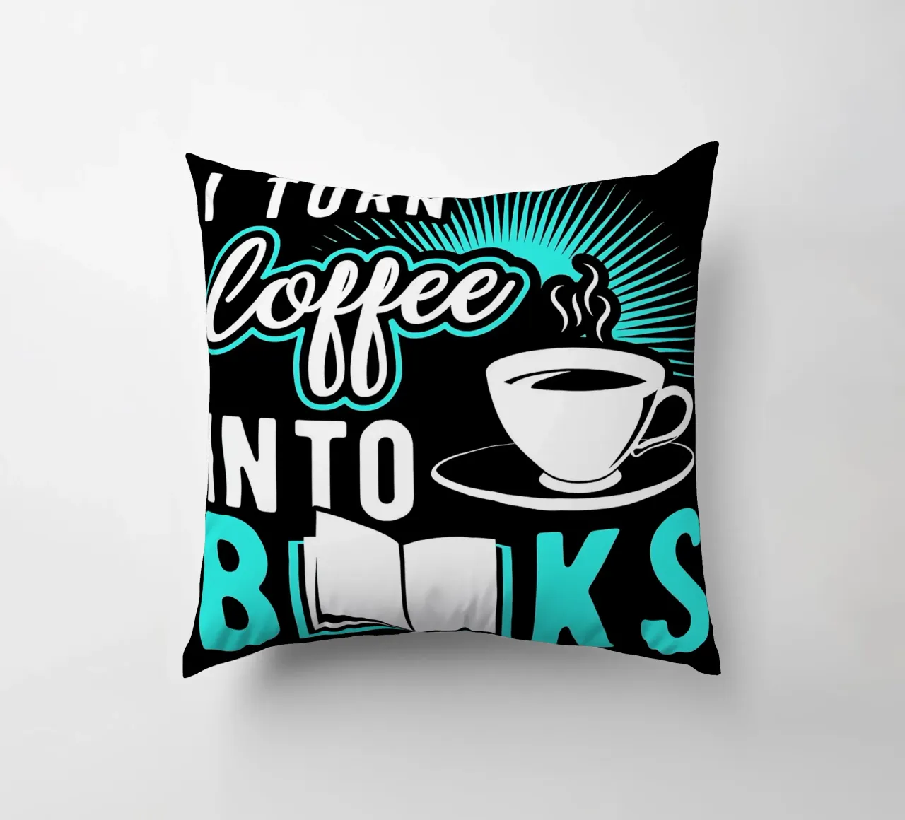 Caffè e libri cuscino da Barbara Wright