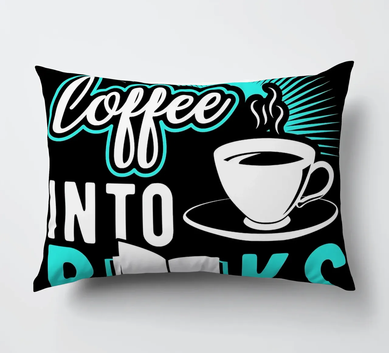 Caffè e libri cuscino da Barbara Wright