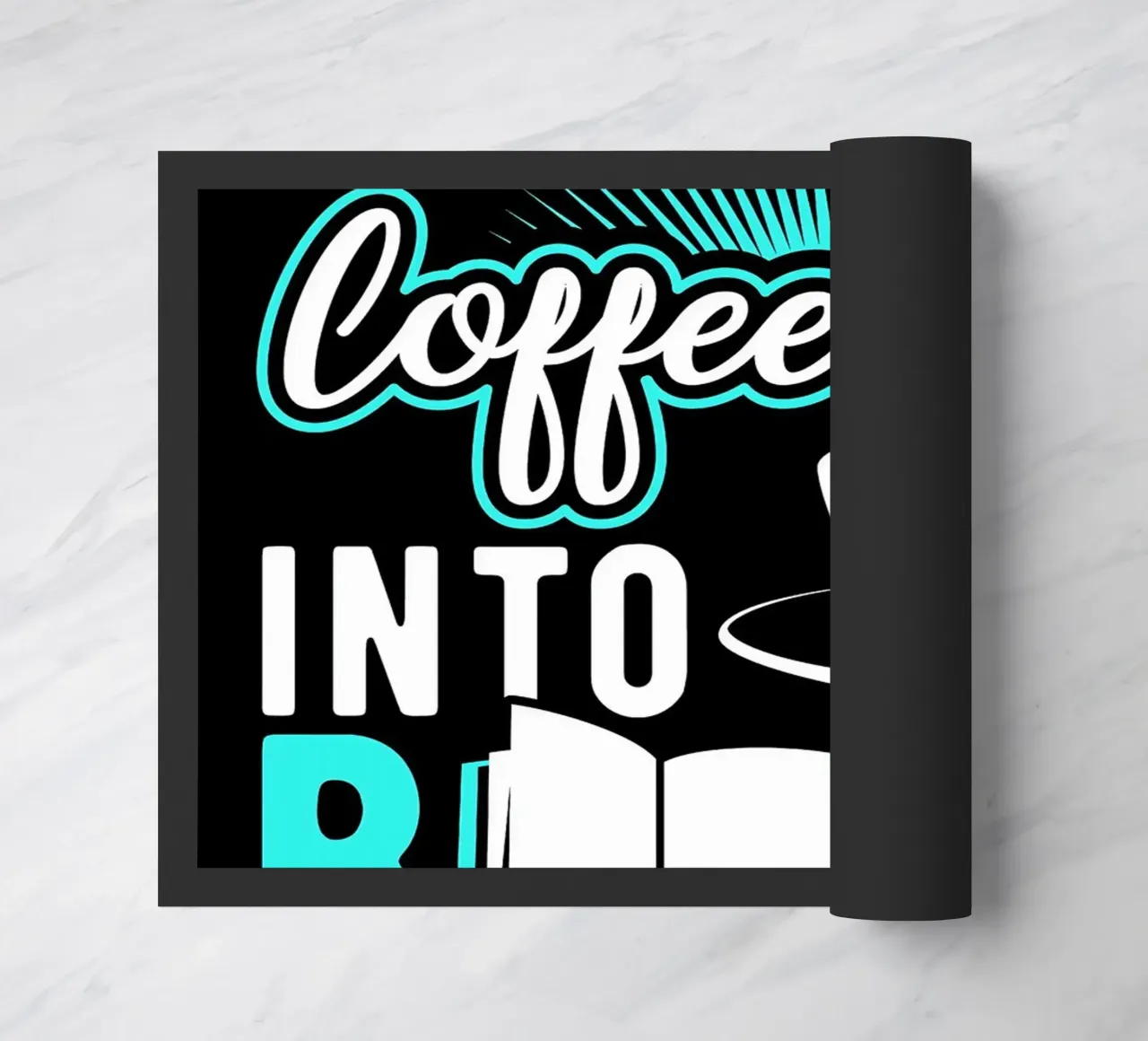 Caffè e libri zerbino da Barbara Wright
