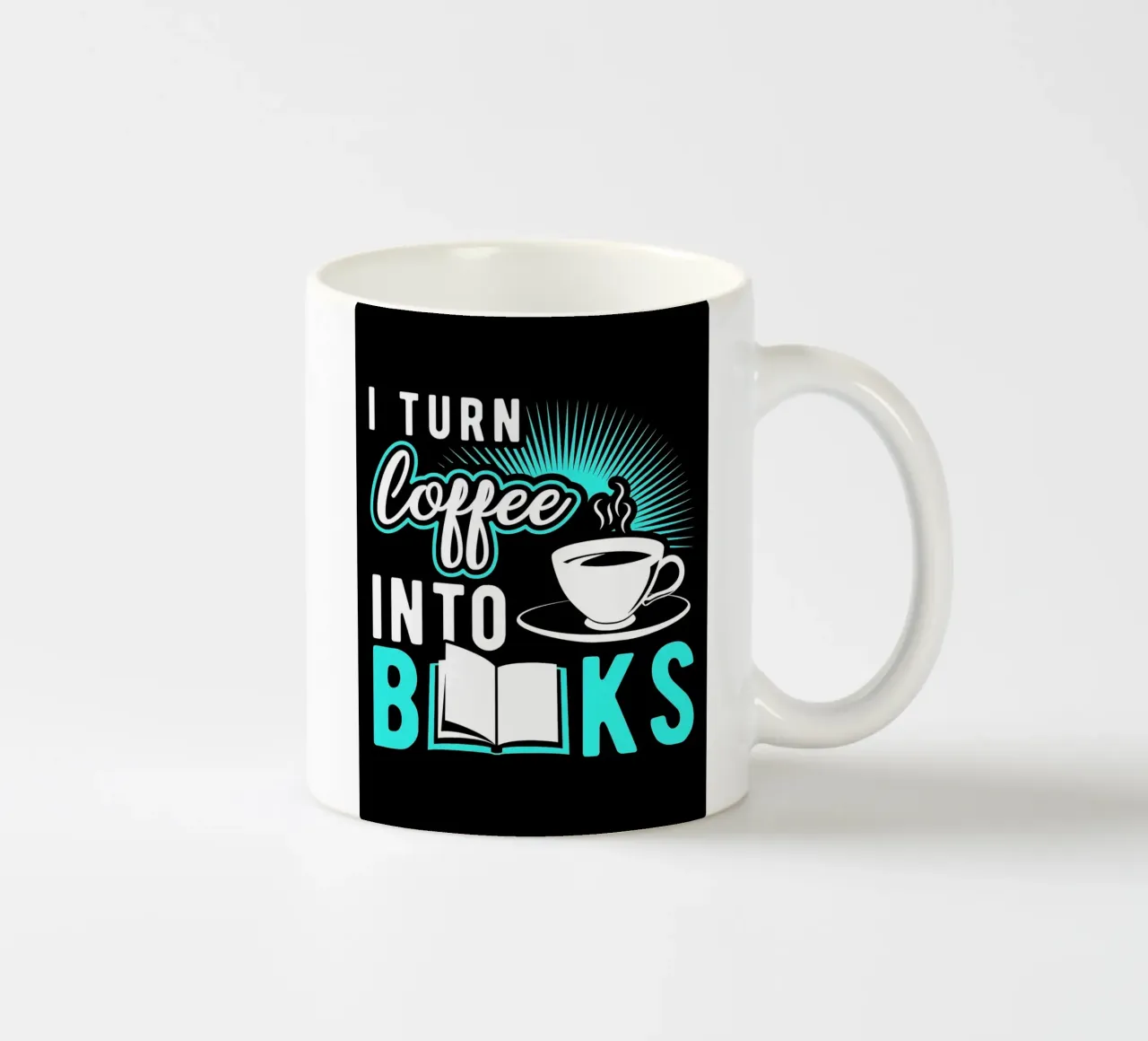 Caffè e libri tazza in ceramica da Barbara Wright