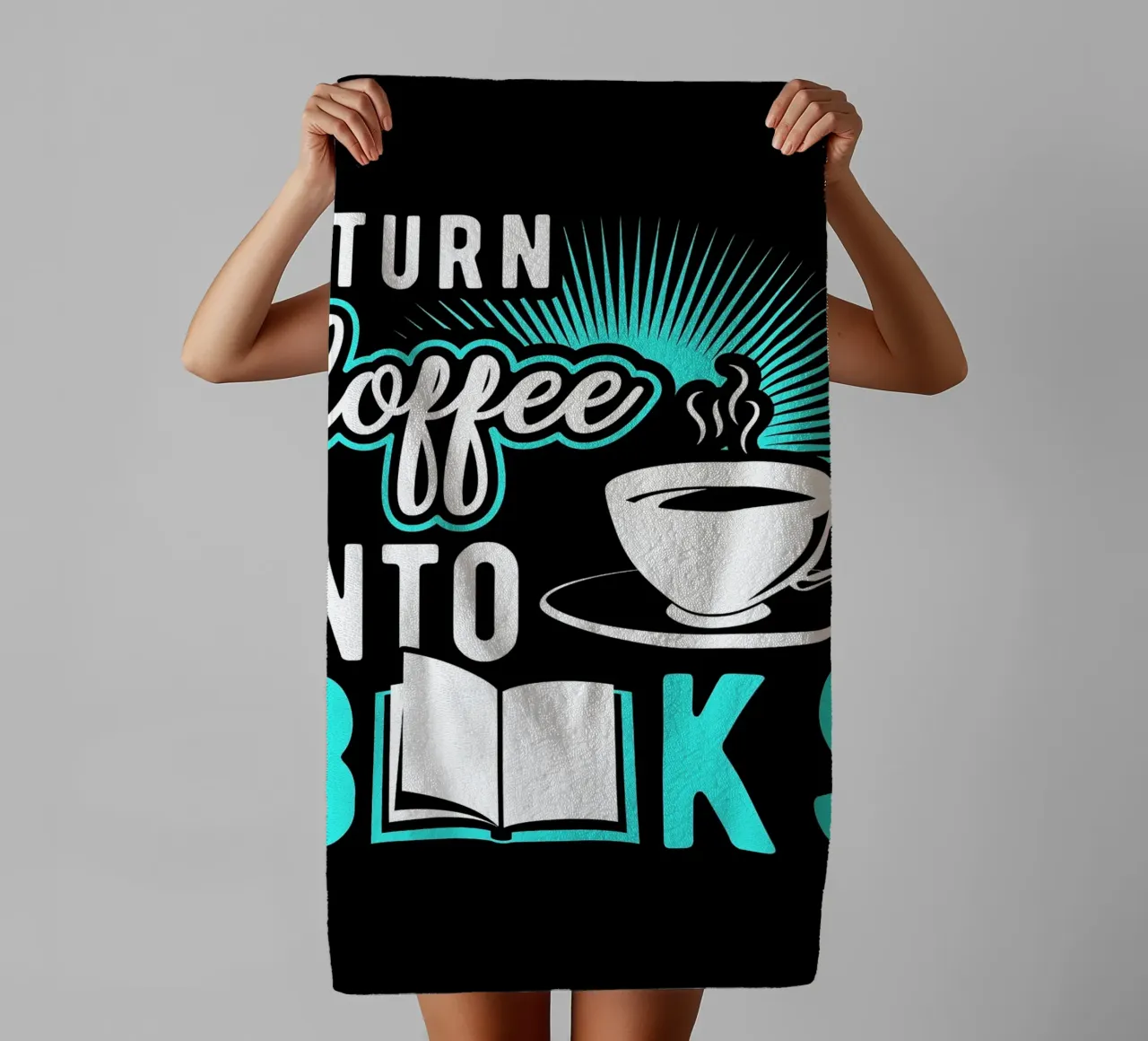 Caffè e libri asciugamano da bagno da Barbara Wright
