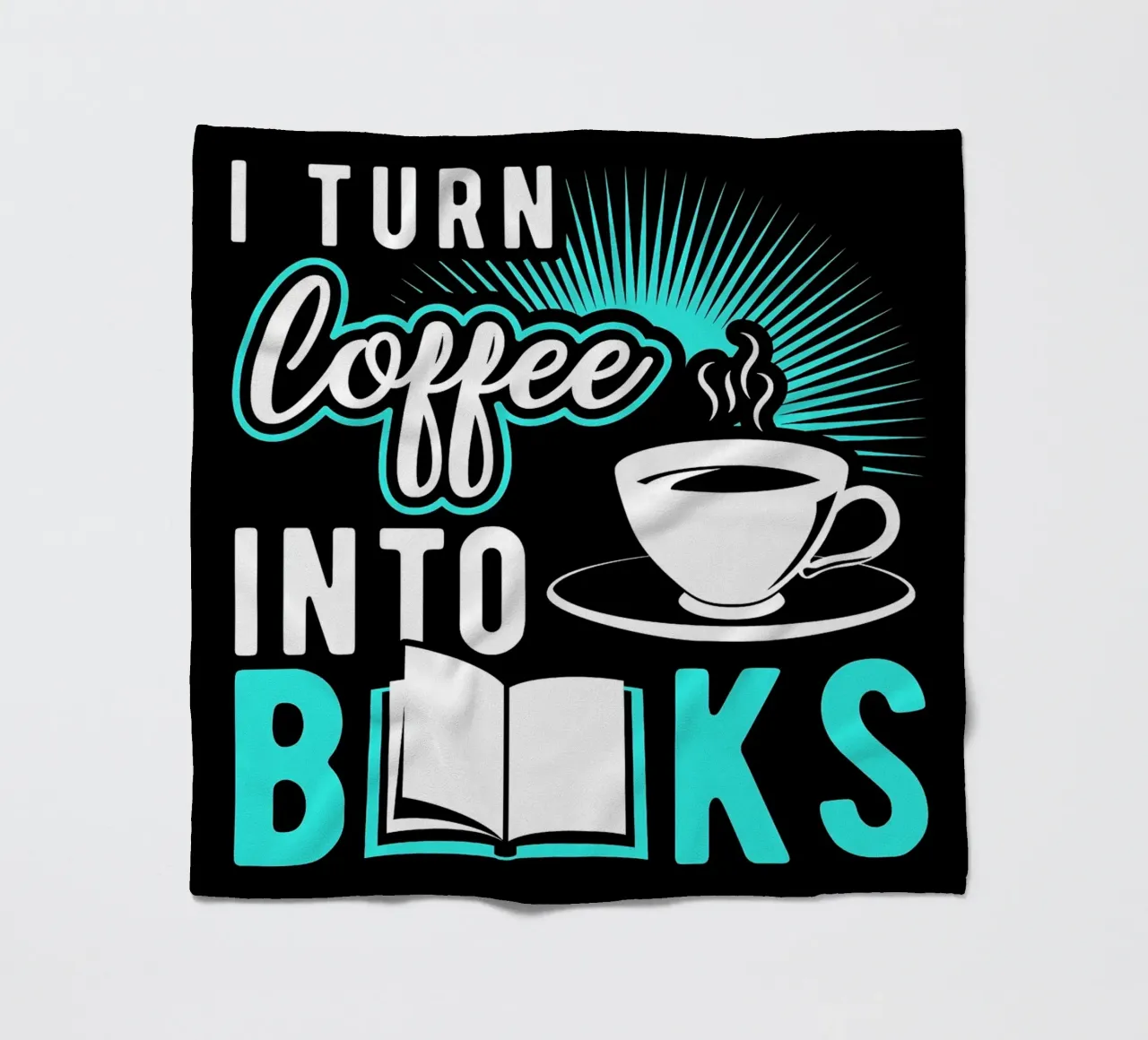 Caffè e libri coperta in pile da Barbara Wright