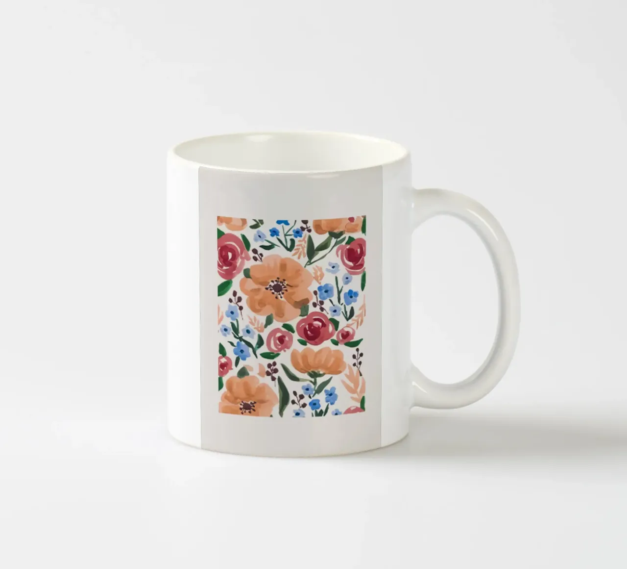 Fiori acquerellati tazza in ceramica da Morgan shop