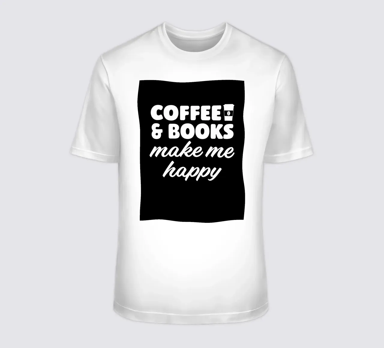 Caffè e libri mi fanno t-shirt da Barbara Wright