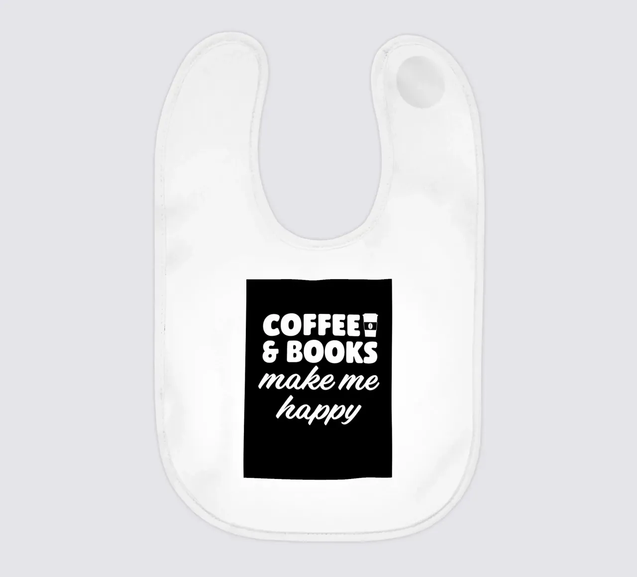 Caffè e libri mi fanno bavaglino da Barbara Wright