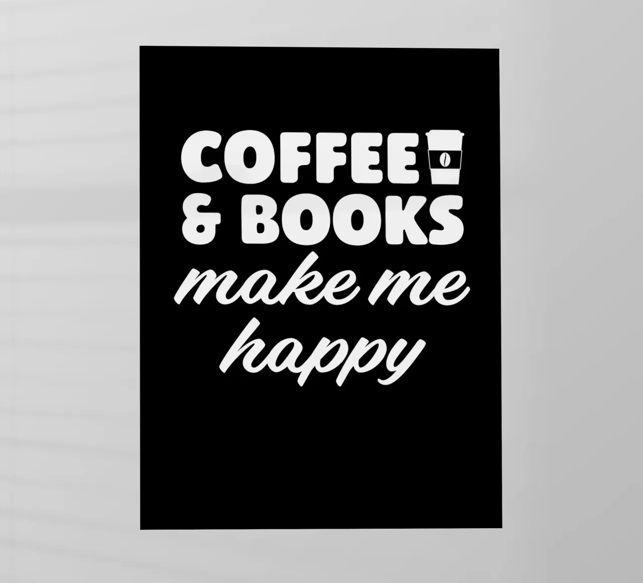 Caffè e libri mi fanno pellicola backlit da Barbara Wright