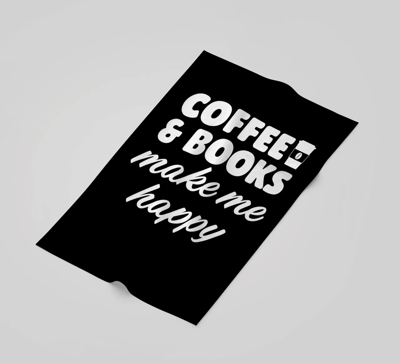 Caffè e libri mi fanno telo mare da Barbara Wright