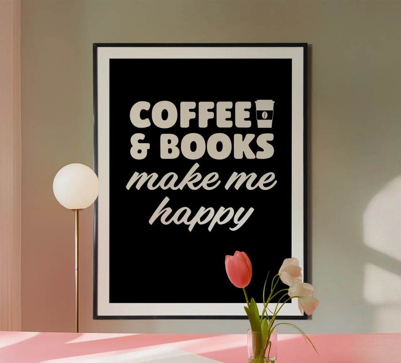 Caffè e libri mi fanno carta hahnemühle da Barbara Wright
