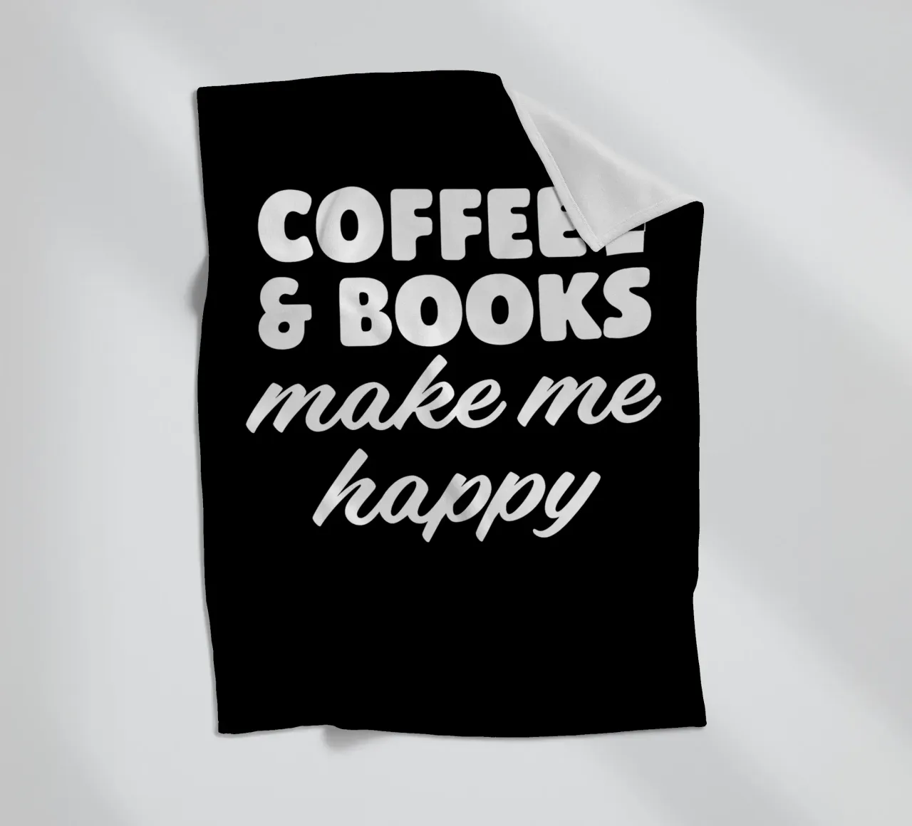 Caffè e libri mi fanno coperta in pile da Barbara Wright