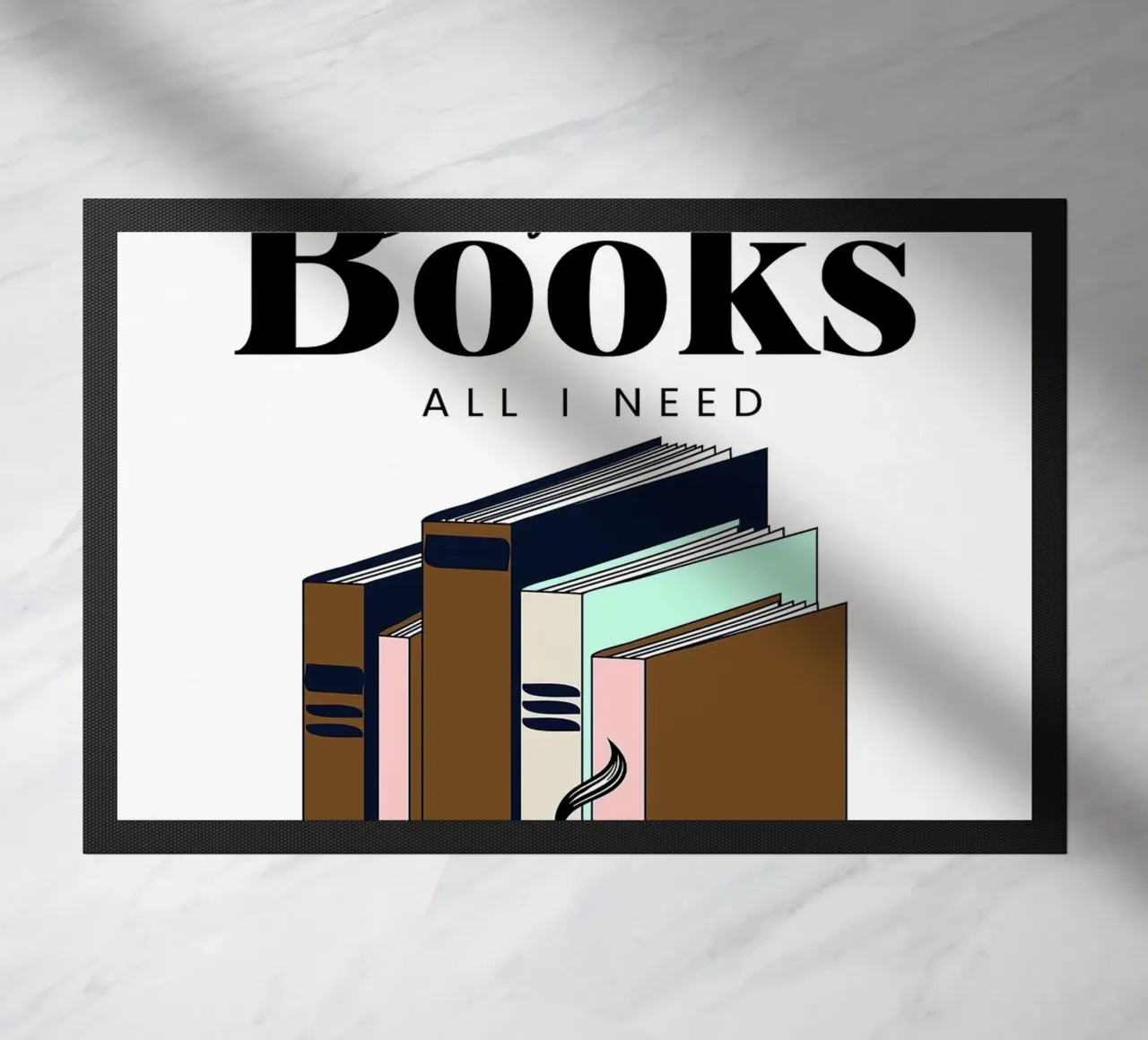 Caffè e libri zerbino da Barbara Wright