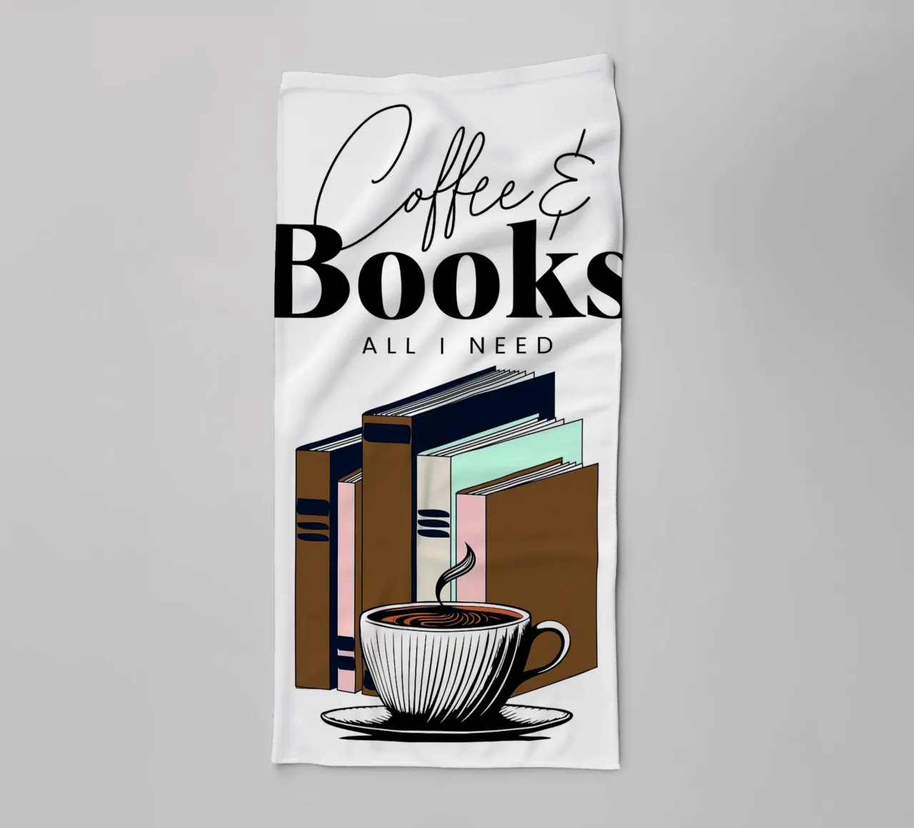 Caffè e libri asciugamano da bagno da Barbara Wright