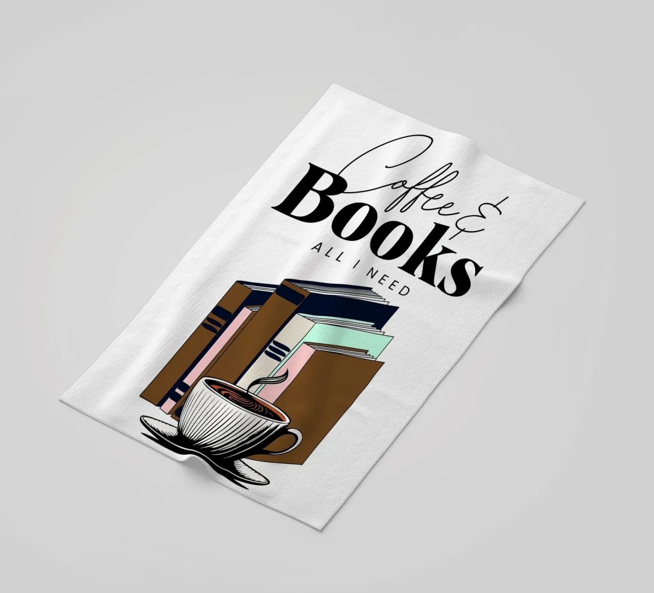 Caffè e libri telo mare da Barbara Wright