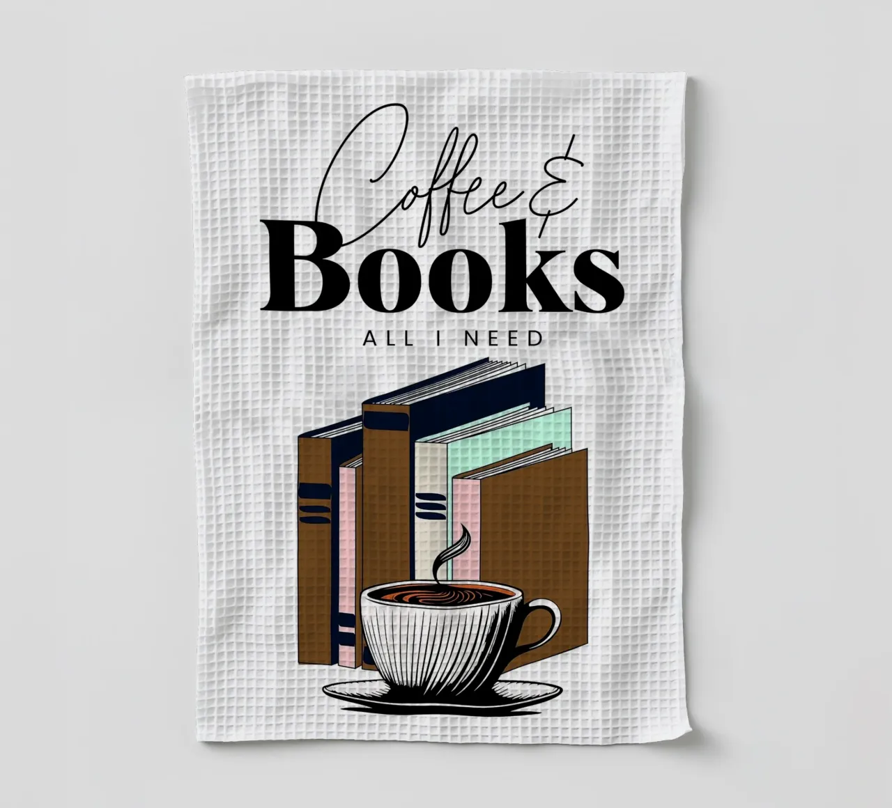 Caffè e libri canovaccio da cucina da Barbara Wright