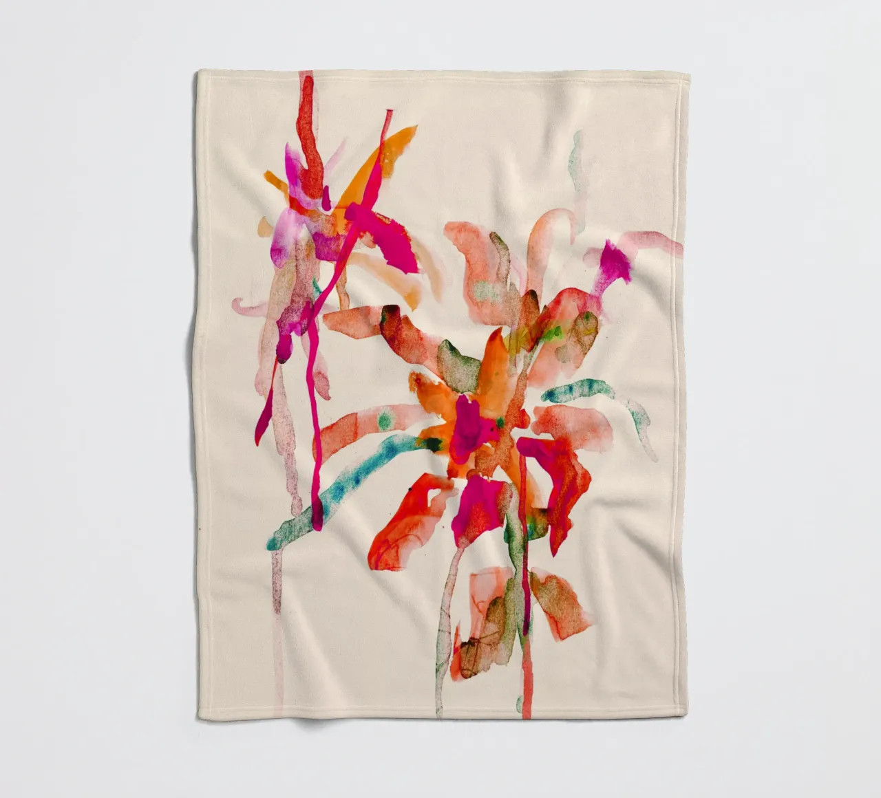 Blumen Fleecedecke von k i m