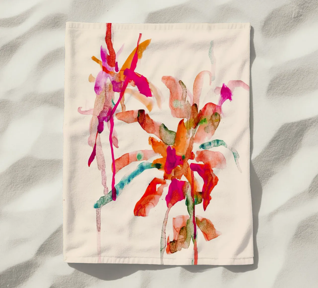 fiori telo mare da k i m